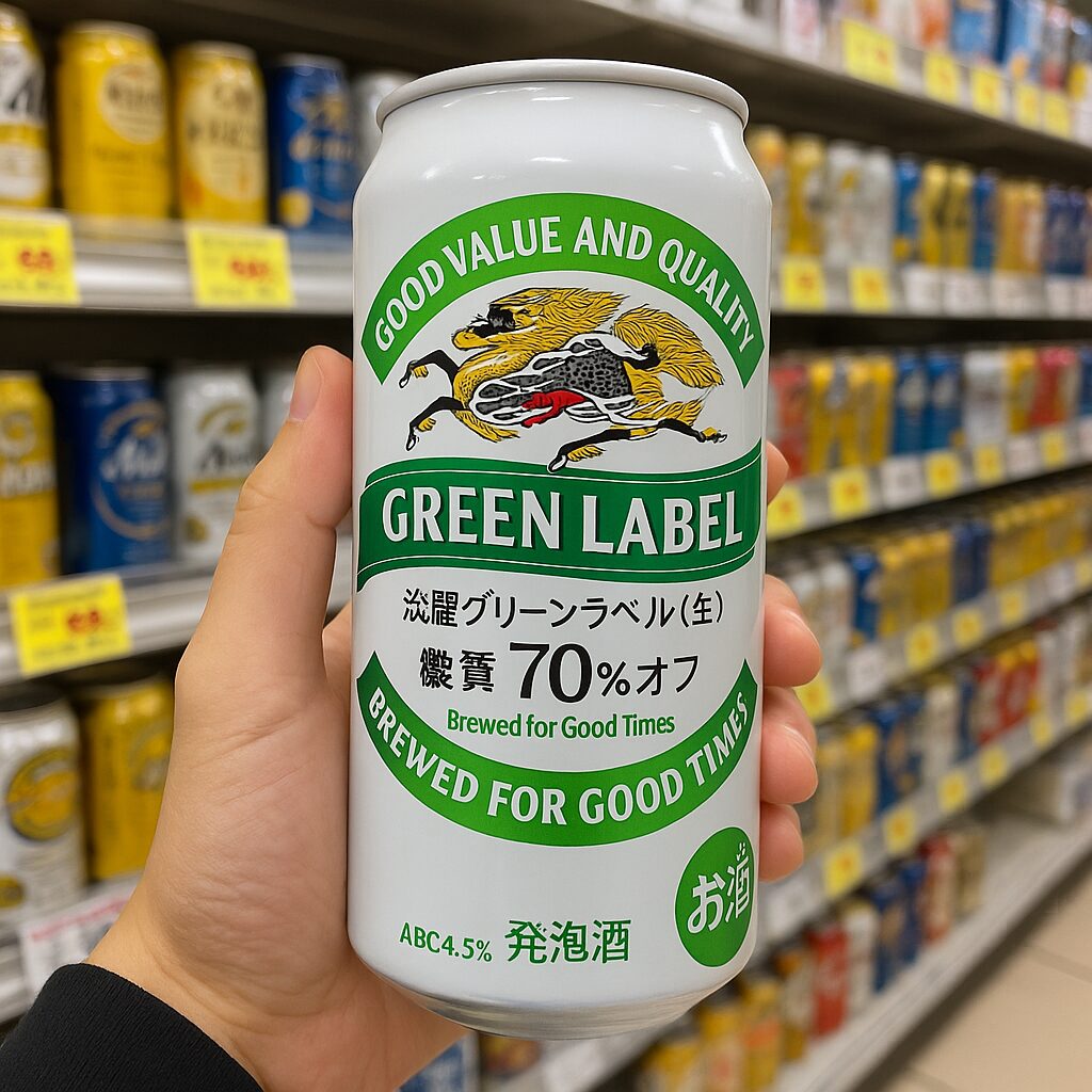 淡麗グリーンラベルを持っている画像