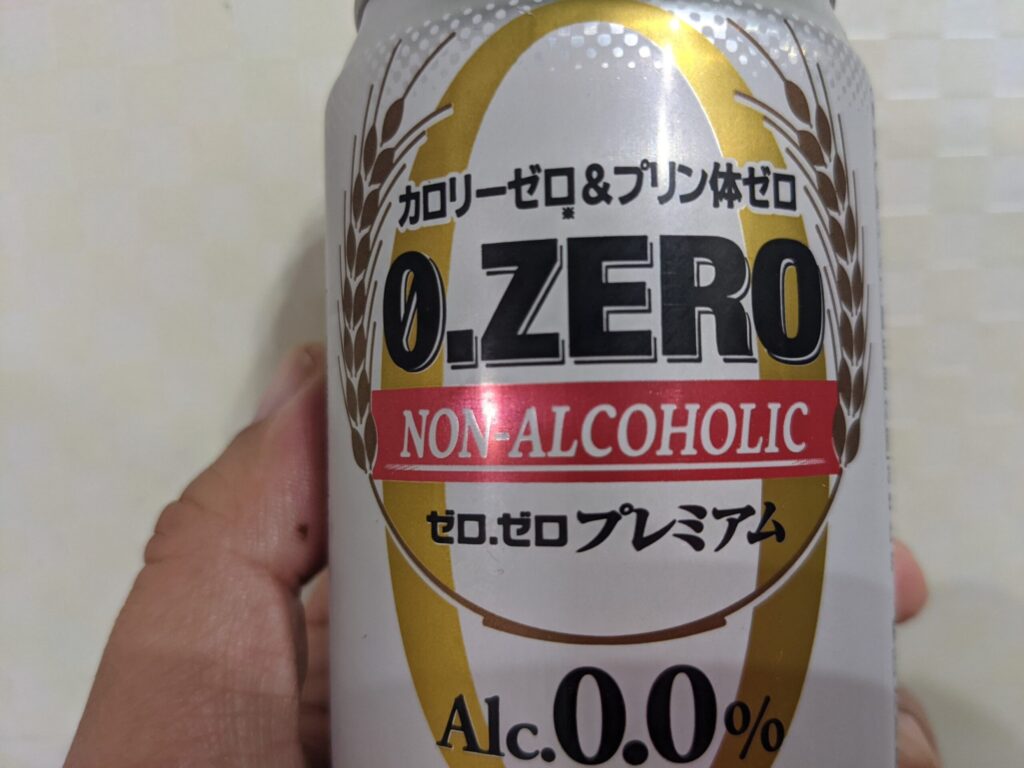 「ゼロ.ゼロプレミアム」の缶のアップ画像